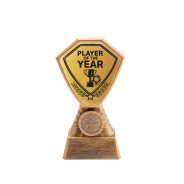 Antique Gold Player of the Year Football Plastic Tower