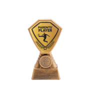 Antique Gold Parent's Player Football Plastic Tower