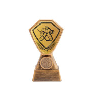 Antique Gold Ice Hockey Plastic Tower