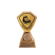 Antique Gold Ice Hockey Plastic Tower