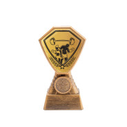 Antique Gold Weightlifting Plastic Tower