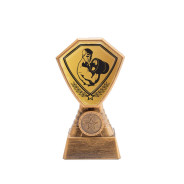 Antique Gold Weightlifting Plastic Tower