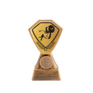 Antique Gold Weightlifting Plastic Tower
