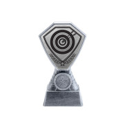 Antique Silver Archery Target Plastic Tower
