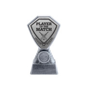 Antique Silver Player of the Match Cricket Plastic Tower