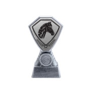 Antique Silver Equestrian Plastic Tower