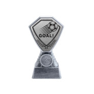 Antique Silver 'Goal' Football Plastic Tower