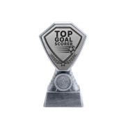 Antique Silver Top Goal Scorer Football Plastic Tower