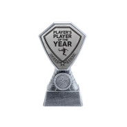 Antique Silver Player's Player of the Year Football Plastic Tower