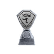 Antique Silver Parent's Player Football Plastic Tower