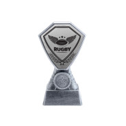 Antique Silver Rugby Plastic Tower