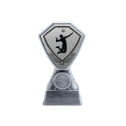 Antique Silver Volleyball Plastic Tower