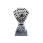 Antique Silver Weightlifting Plastic Tower