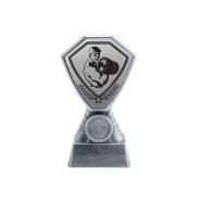 Antique Silver Weightlifting Plastic Tower