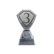 Antique Silver 3rd Place Plastic Tower