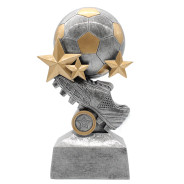 Football Boot, Ball and Stars Trophy