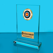Archery Thick Glass Plaque with Black Presentation Box
