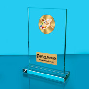 Art Thick Glass Plaque with Black Presentation Box