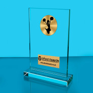 Cheerleading Thick Glass Plaque with Black Presentation Box