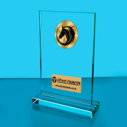 Equestrian Thick Glass Plaque with Black Presentation Box