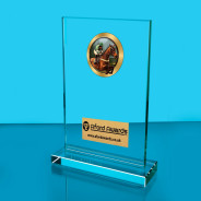 Equestrian Thick Glass Plaque with Black Presentation Box