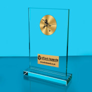 Fencing Thick Glass Plaque with Black Presentation Box