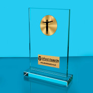 Gymnastics Thick Glass Plaque with Black Presentation Box