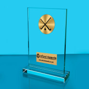 Hockey Thick Glass Plaque with Black Presentation Box