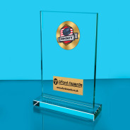 Hockey Thick Glass Plaque with Black Presentation Box