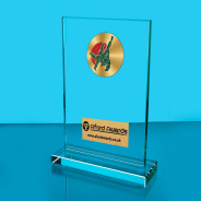 Judo Thick Glass Plaque with Black Presentation Box