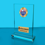 Lacrosse Thick Glass Plaque with Black Presentation Box