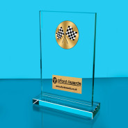 Motorsport Thick Glass Plaque with Black Presentation Box