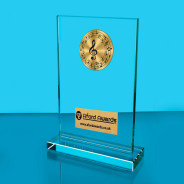 Music Thick Glass Plaque with Black Presentation Box
