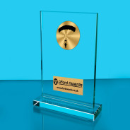 Paragliding Thick Glass Plaque with Black Presentation Box