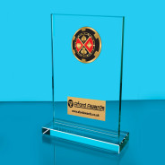Poker Thick Glass Plaque with Black Presentation Box