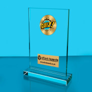Quiz Thick Glass Plaque with Black Presentation Box