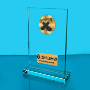 Skateboarding Thick Glass Plaque with Black Presentation Box