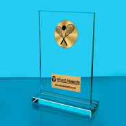 Squash Thick Glass Plaque with Black Presentation Box