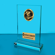 Triathlon Thick Glass Plaque with Black Presentation Box