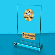 Wrestling Thick Glass Plaque with Black Presentation Box