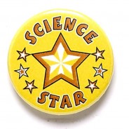 Science Star Button Badge