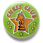Chess Club Button Badge