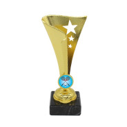 Badminton Star Flame Cup with Centre Holder on Marble Base