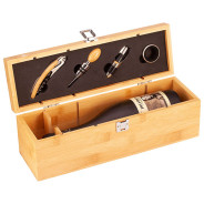 Bamboo Gaia Wine Box with Tools 