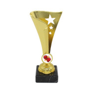 Boxing Star Flame Cup with Centre Holder on Marble Base