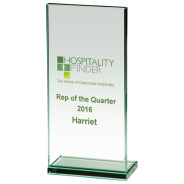 Colour Printed Austin Jade Glass Award 