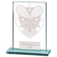 Personalised Squash Glass Plaque Trophy Award Engraved Squash Trophies 