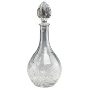Wine Panelled Crystal Decanter 