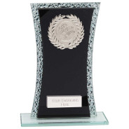 Eternal Multisport Glass Award Black & Cracked Silver 