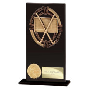 Maverick Hero Field Hockey Glass Award Jet Black
